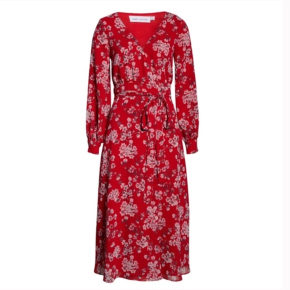 NWT Fame & Partners Evelyn floral wrap dress - Picture 3 of 13